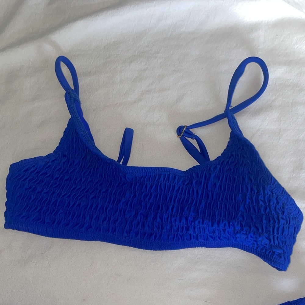 showpo royal blue bikini - top